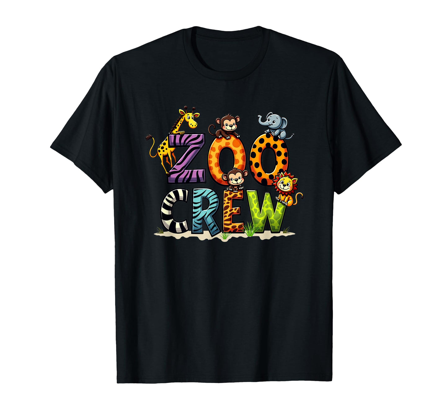 Zoo Crew Animals Kids Birthday Jungle Safari Party T-Shirt