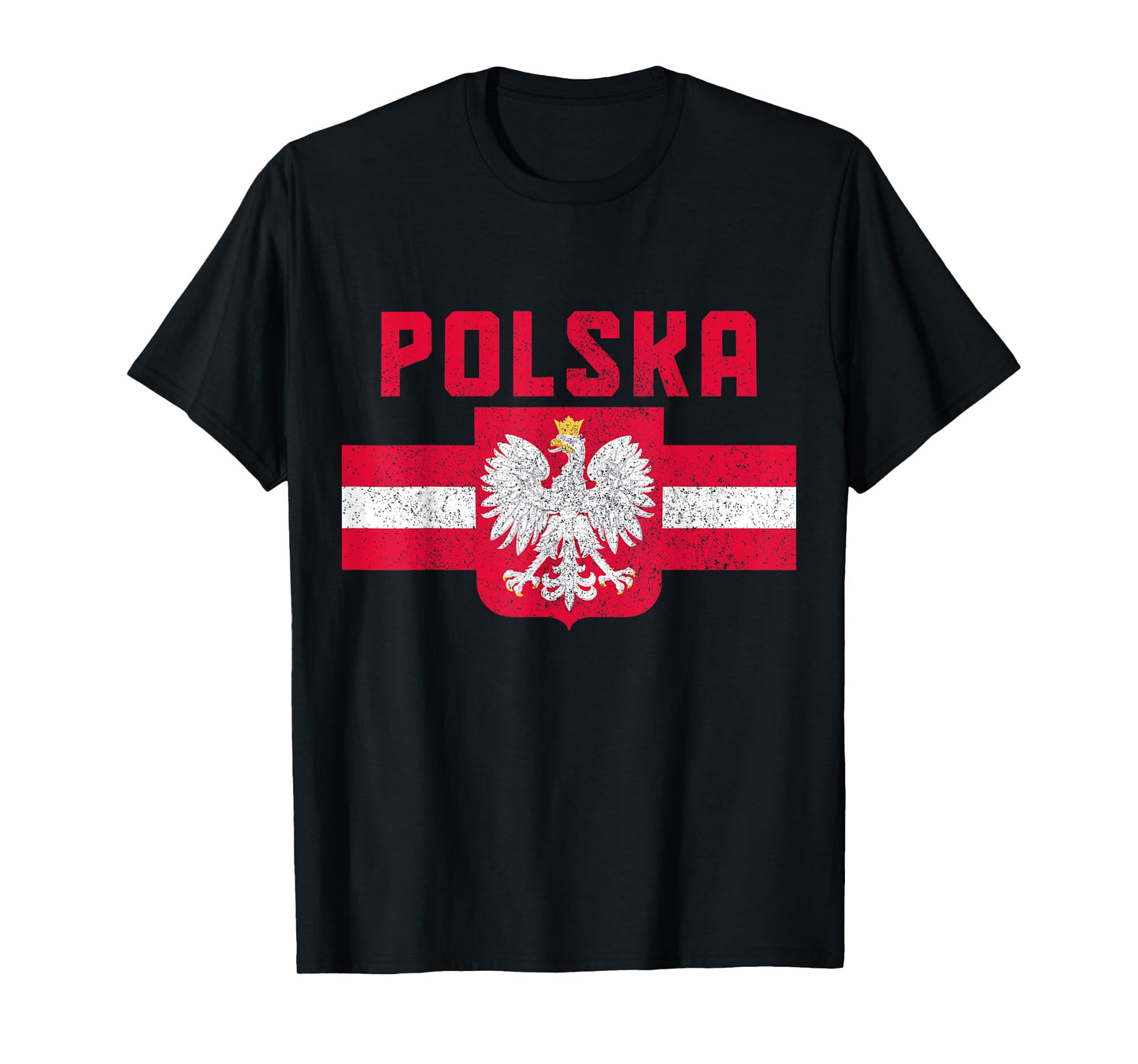 Polska Poland Flag Pride Eagle Polish Roots T-Shirt