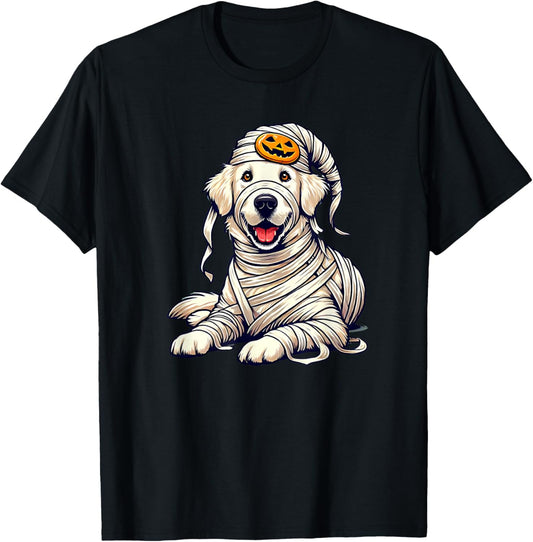 Halloween English Cream Golden Retriever Dog Cute Puppy T-Shirt
