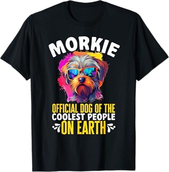 Morkie Dog Breed Pet Morkie Official Dog Men Women Girls Kids T-Shirt