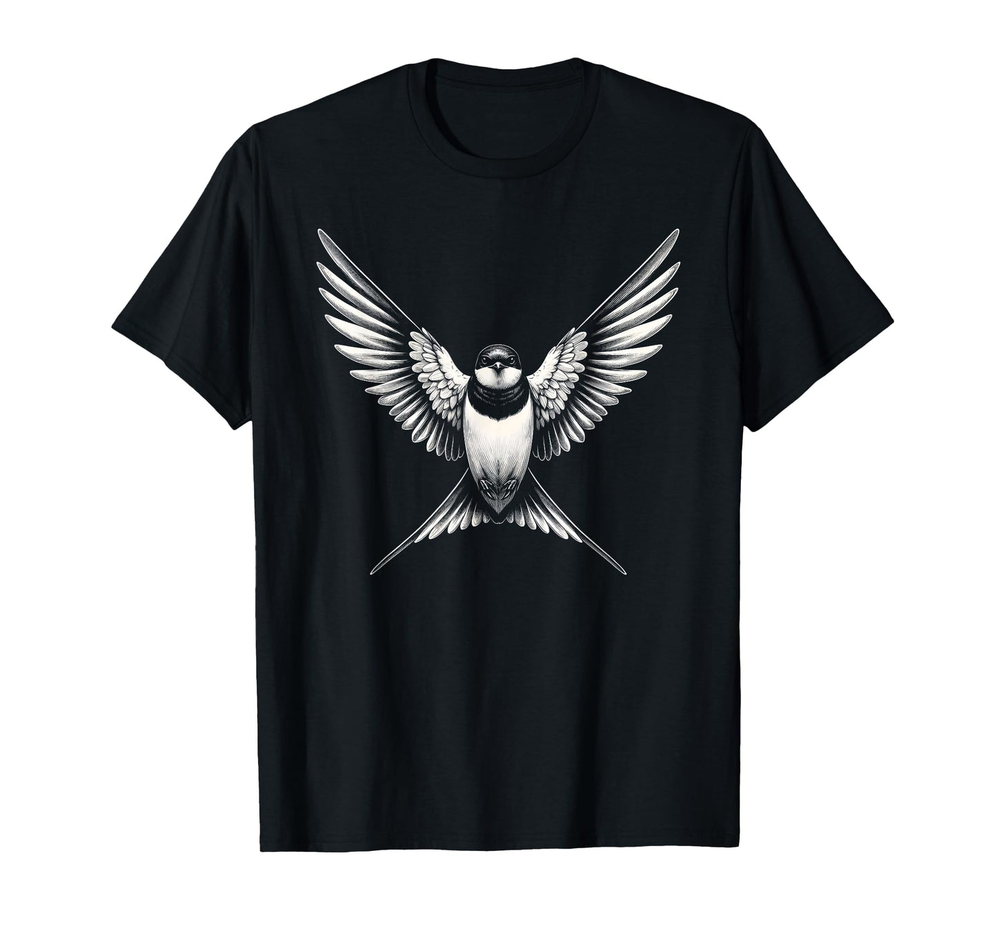 Swallow Bird Graphic Art Design T-Shirt