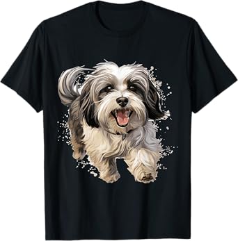 Havanese Dog Breed Pet Cute Graphic T-Shirt for Men Women Girls Kids