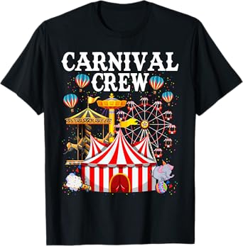 Carnival Crew for Birthday Theme Party Matching Family T-Shirt