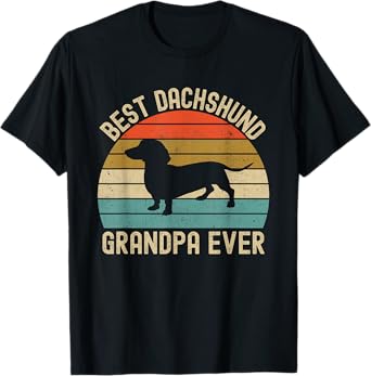 Best Dachshund Grandpa Ever T-Shirt