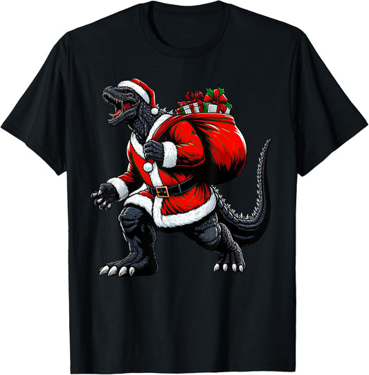 Kaiju Santa Christmas Santazilla Japanese Monster Xmas T-Shirt