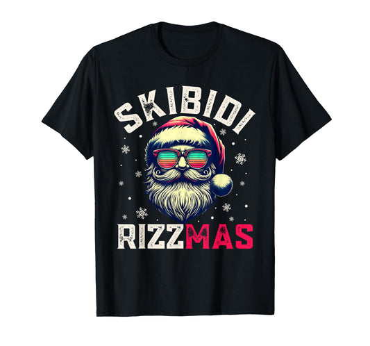 Skibidi Rizzmas Christmas Rizz Santa Claus Rizz the Season T-Shirt