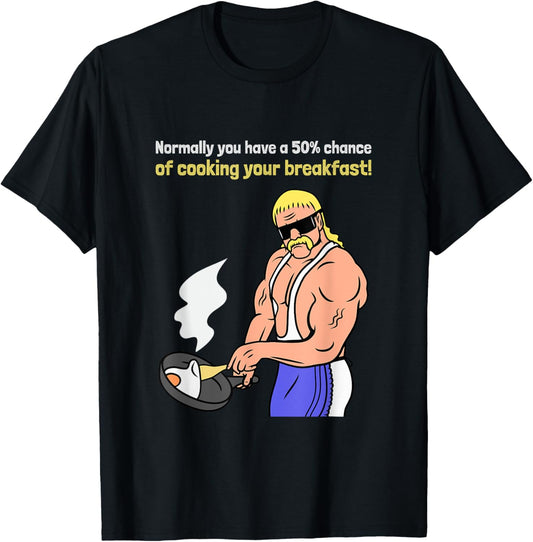 Breakfast Math Funny Pro Wrestling T-shirt
