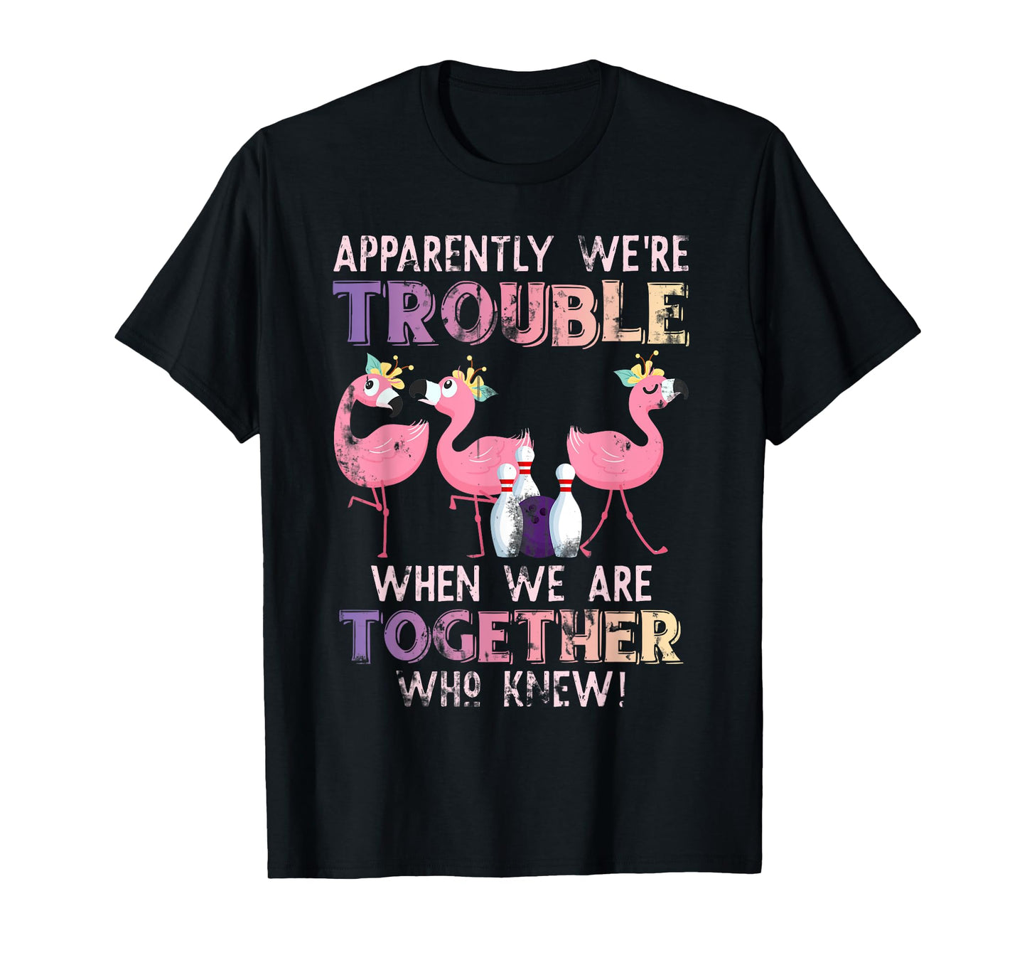 Funny Bowling Flamingo T-Shirt
