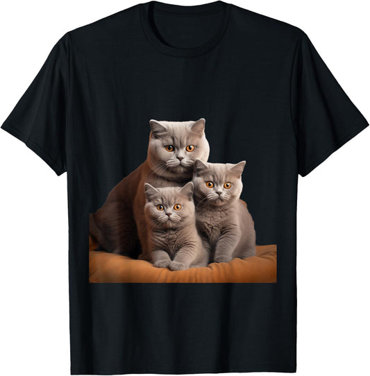 British Shorthair Cat T-Shirt