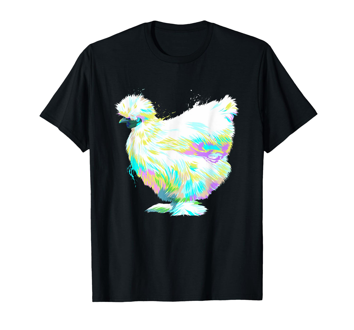 Colorful Splash Silkie Chicken T-Shirt