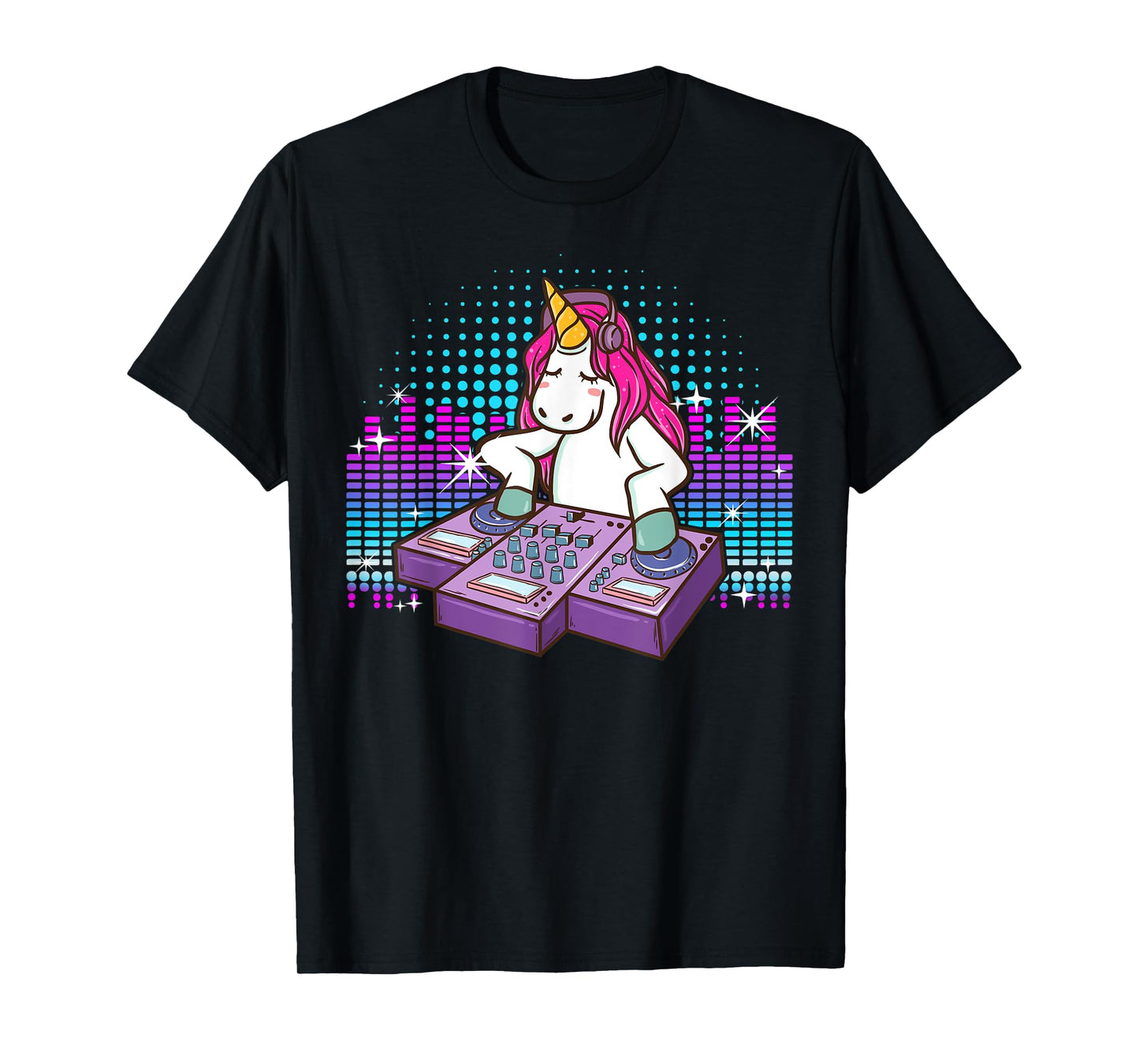 Fun DJ Shirt Unicorn T Shirts DJ Turntable Shirt Rave Shirt