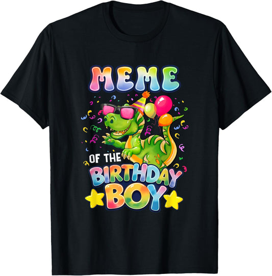 Meme Of The Birthday Boy Family Matching Dinosaur Squad T-Shirt