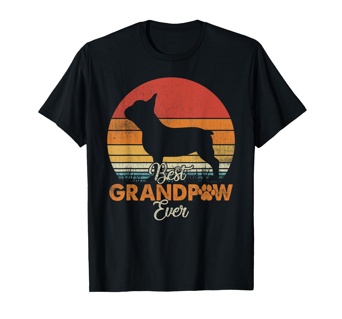 Best Grandpaw Ever French Bulldog Grandpa T-Shirt
