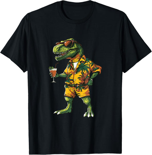Funny Dinosaur Summer Vacation T-Shirt