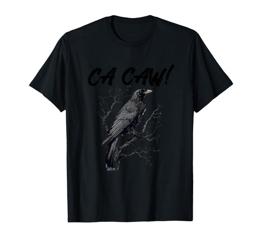 Funny Blackbird Crow Ca Caw Bird Watching Crow Lovers T-Shirt