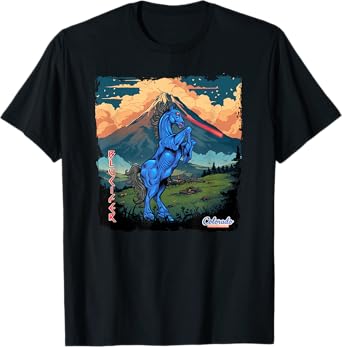 Blucifer: Laser-Eyed Demon Horse Roams Colorado Underground T-Shirt