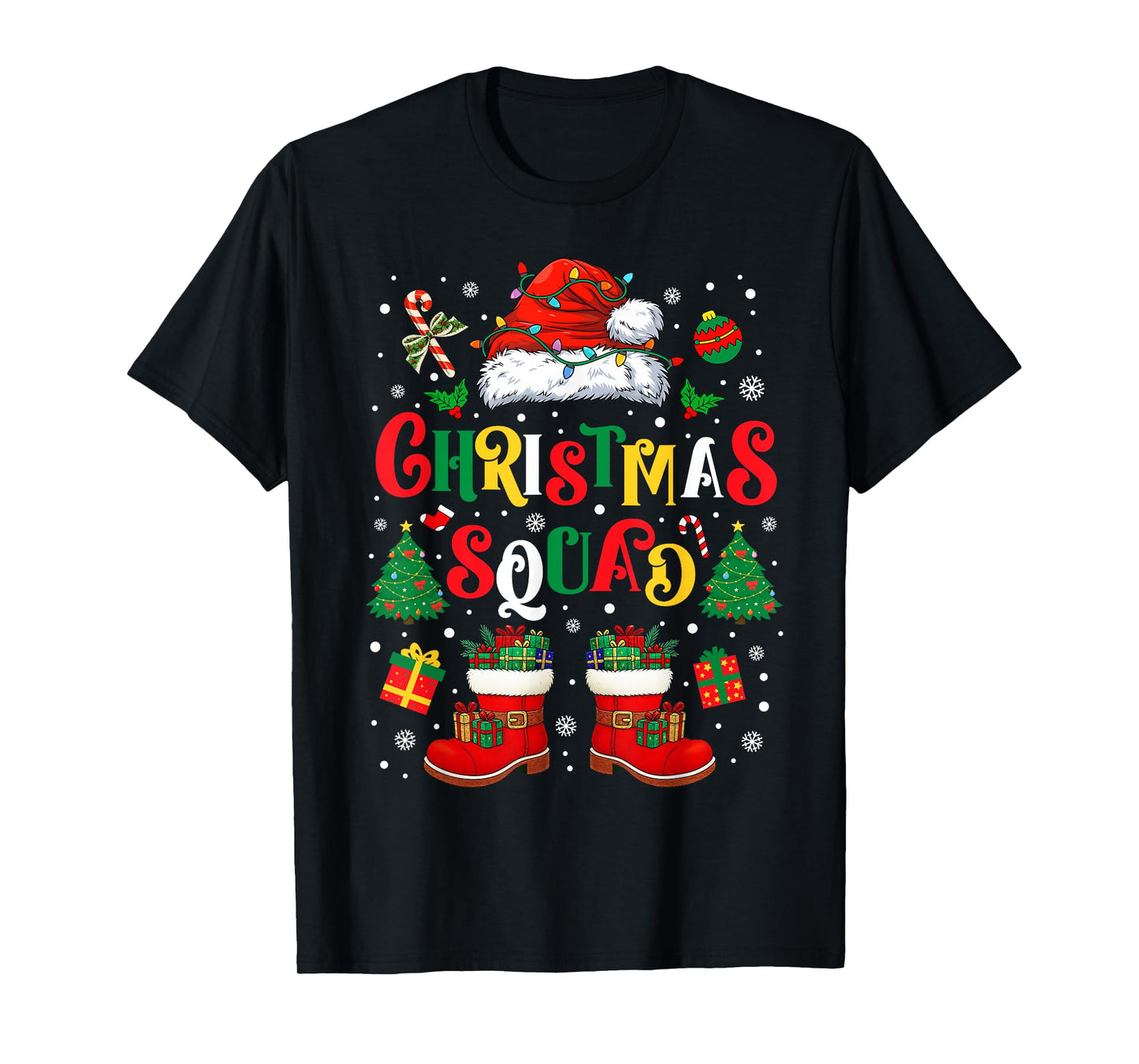Christmas Squad Xmas PJ Christmas Pajamas Family Kids Friend T-Shirt