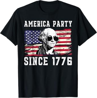 America Party Shirt With American Flag For Men Women Kids T-Shirt