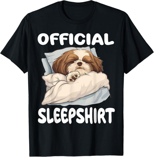 Shih Tzu Dog Official Sleepshirt Pajamas Nightgown T-Shirt
