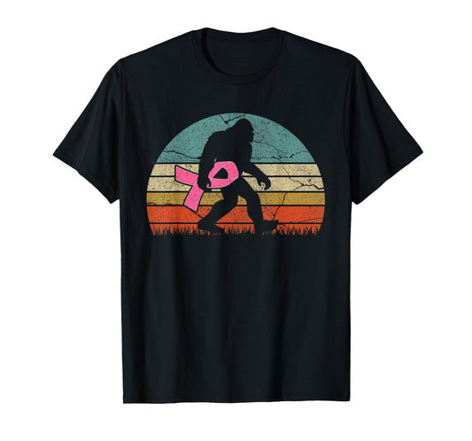 breast cancer survivor Vintage Bigfoot women womens T-Shirt