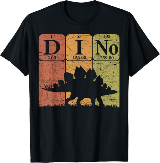 Dinosaur Periodic Table Elements Stegosaurus Paleontologist T-Shirt