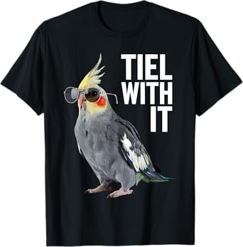Cute Cockatiel Design For Men Women Parakeet Cockatiel Lover T-Shirt