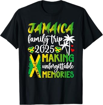 Jamaica Family Trip 2025 Making Memories Jamaica Vacation T-Shirt