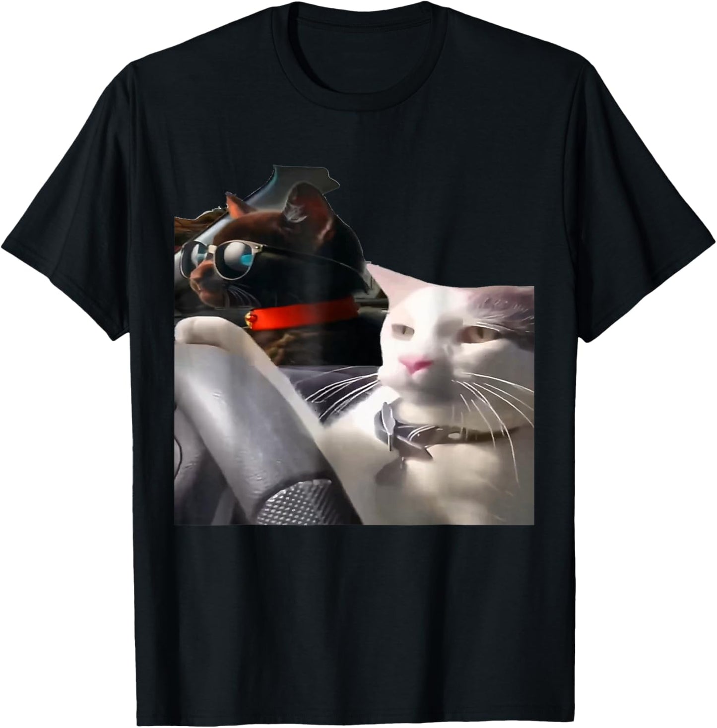 Cat Driving Meme T-Shirt