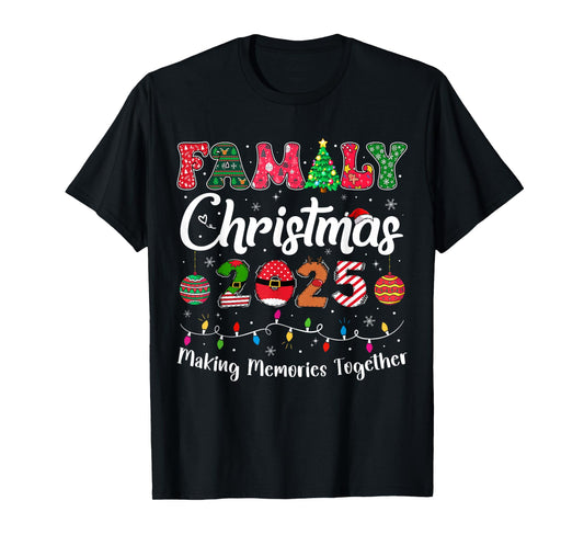 Family Christmas 2025 Matching Outfit Xmas Squad Santa Group T-Shirt