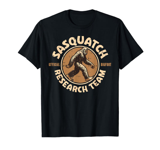 Sasquatch Official Research Team Fun Bigfoot Women Men Kids T-Shirt