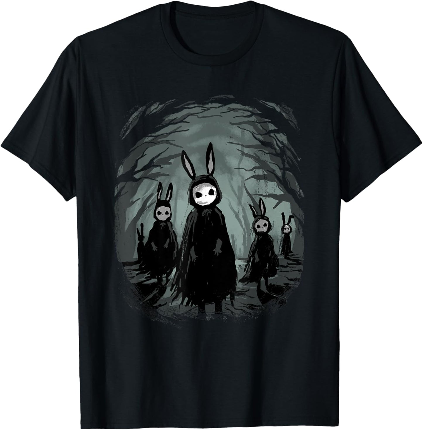 Gothic Shirt Creepy Bunny Goth Rabbit Evil Bunnies Weirdcore T-Shirt