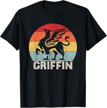 Vintage Griffin Cute Gifts, Retro Animal Legendary Griffin T-Shirt