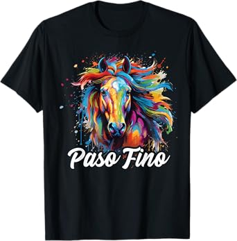 Paso Fino Horse Paint Splatter, Paso Fino Horse T-Shirt