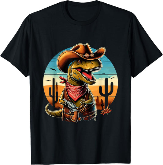 Cowboy Dinosaur Yee Haw - Fun TRex Birthday for Toddler Boys T-Shirt