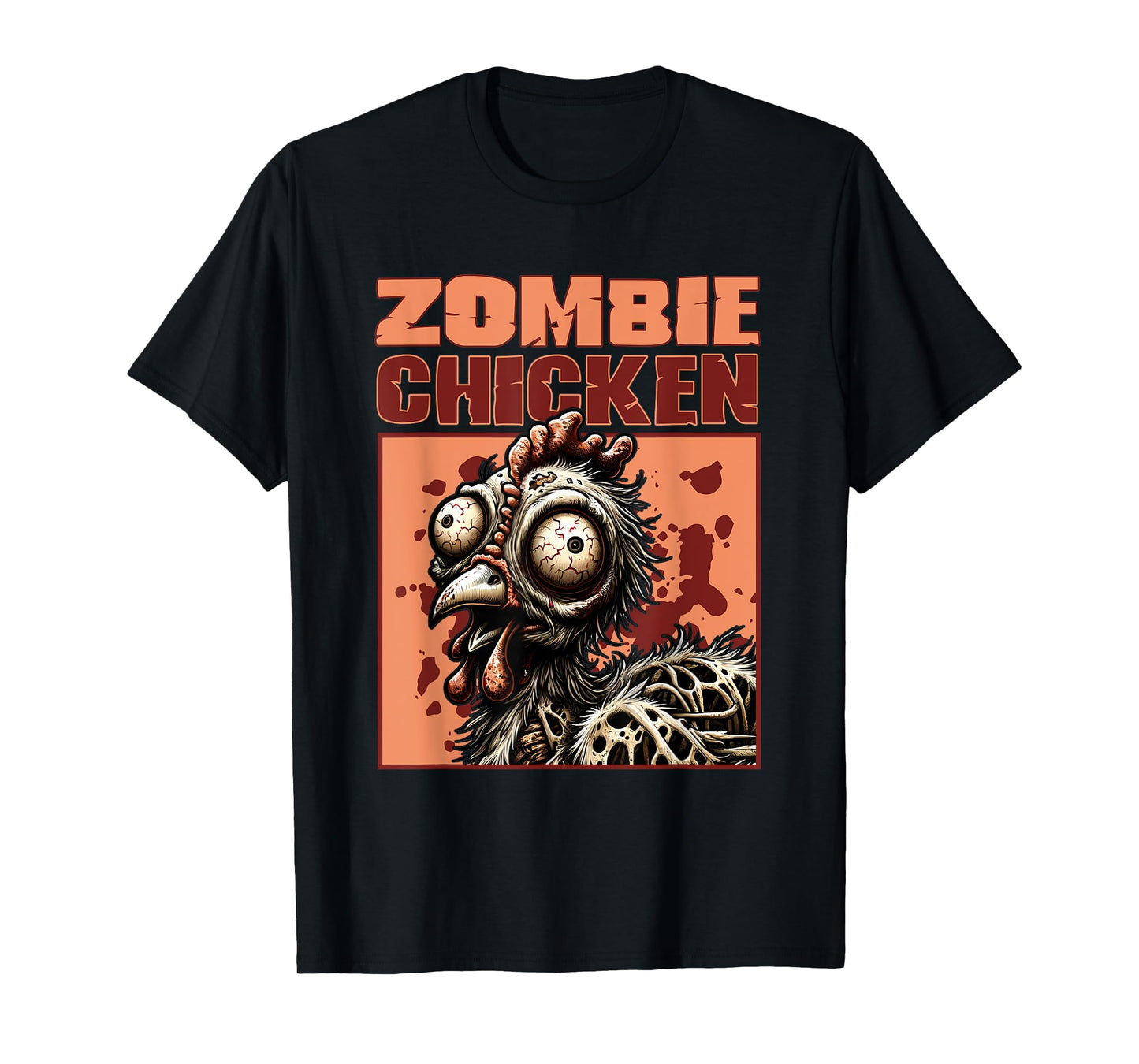 Zombie Chicken Gothic Horror T-Shirt