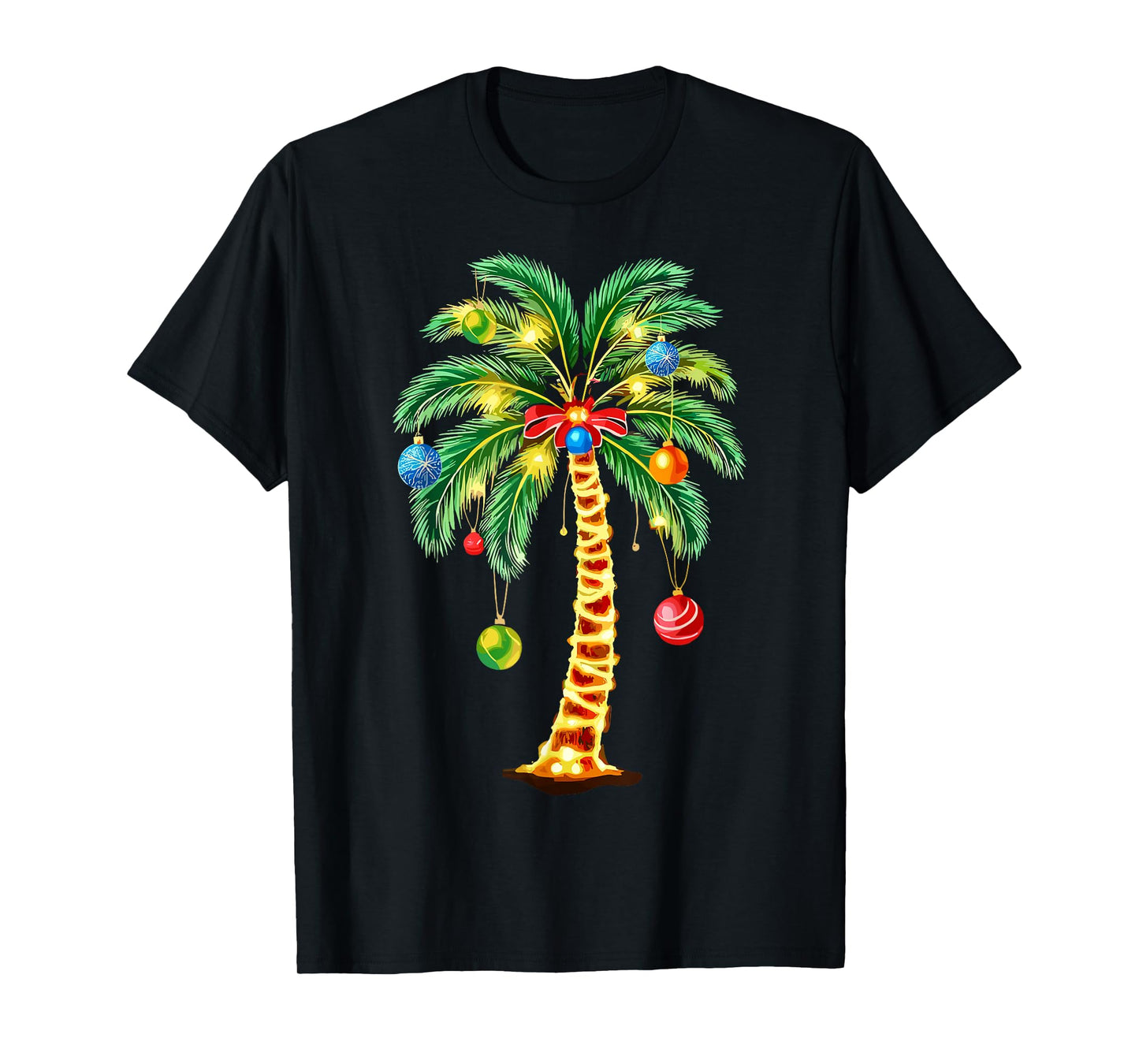 Christmas Palm Tree Hawaiian Xmas T-Shirt