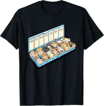 Cats Happiness Medicine Cute Cat Lovers Design Men Women Kids T-Shirt