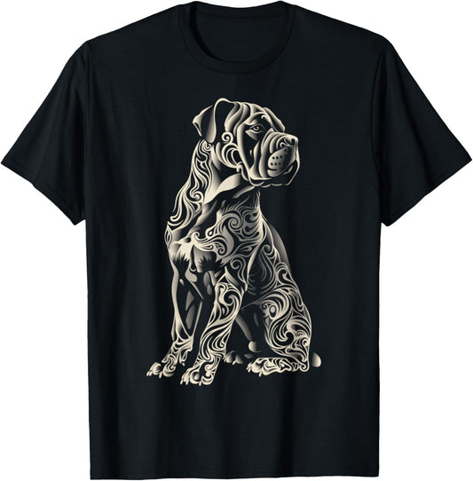 Cane Corso Dog Tribal Vintage Retro Graphic T-Shirt