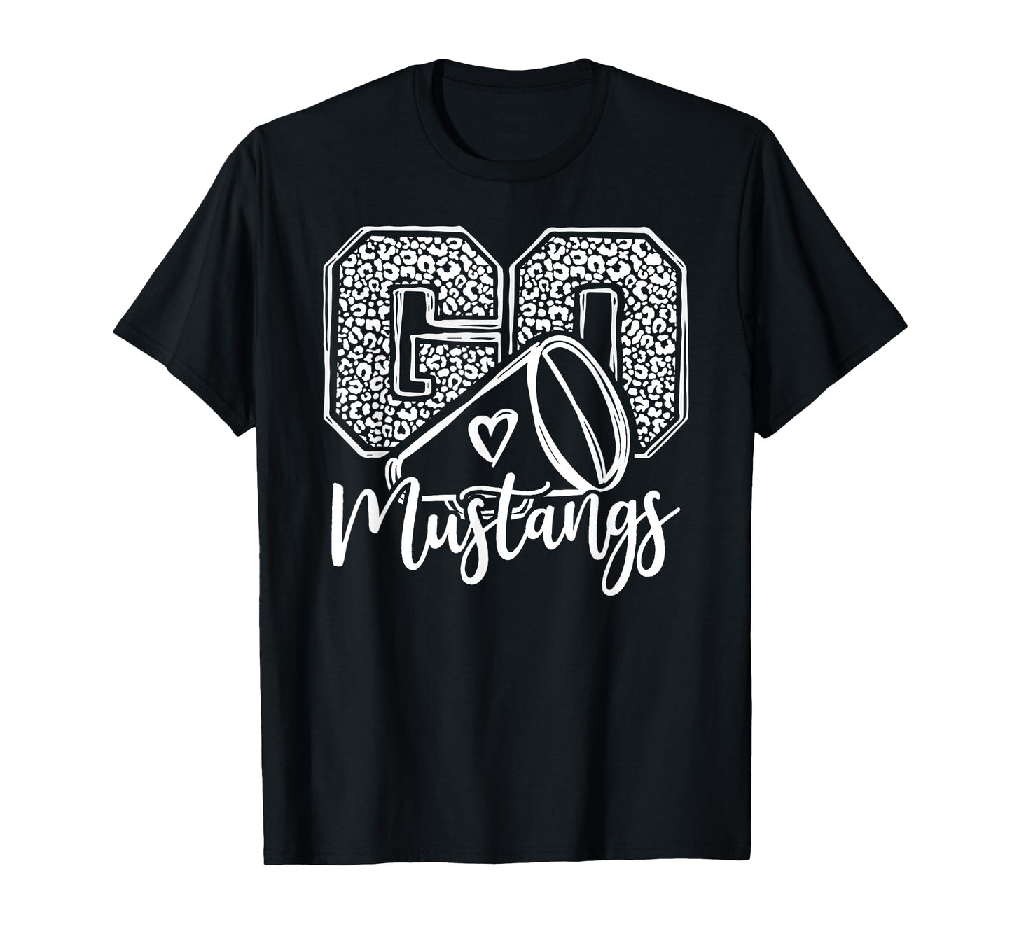 Cute Mustangs High School Spirit Fan Team Back to School T-Shirt