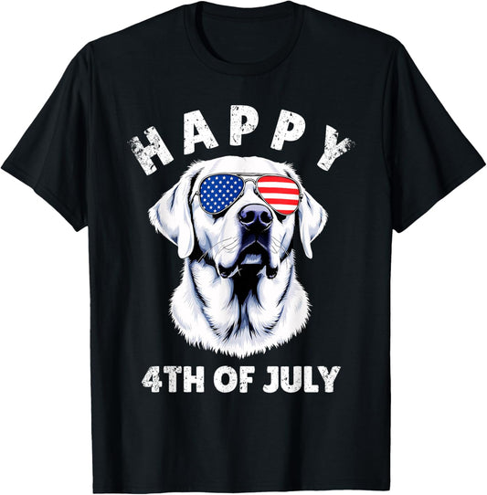 Labrador Retriever Fourth 4th Of July Patriotic American Men T-Shirt