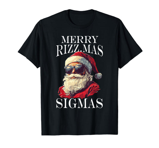 Merry Rizzmas Sigmas - Xmas Christmas Santa Claus T-Shirt