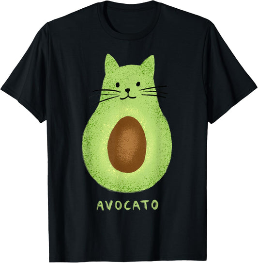 Avocato Funny Cute Cat Avocado Vegan And Cat Owner Kitten T-Shirt