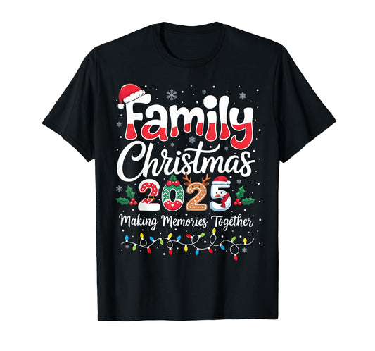 Family Christmas 2025 Matching Outfit Xmas Squad Santa T-Shirt