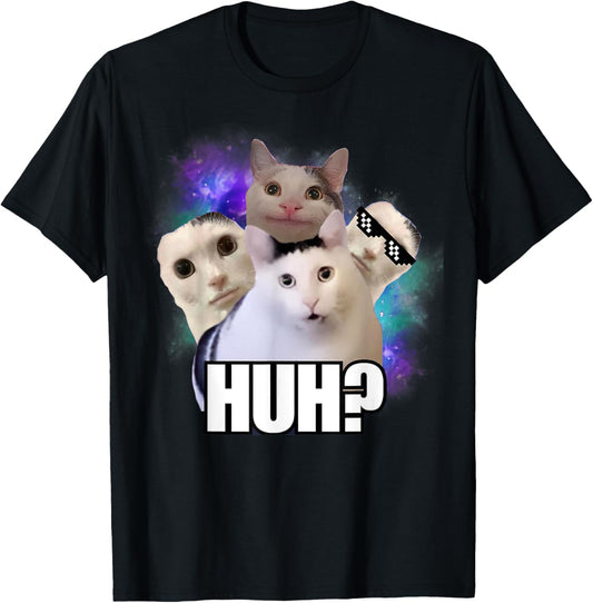Huh goofy ahh cat meme T-Shirt