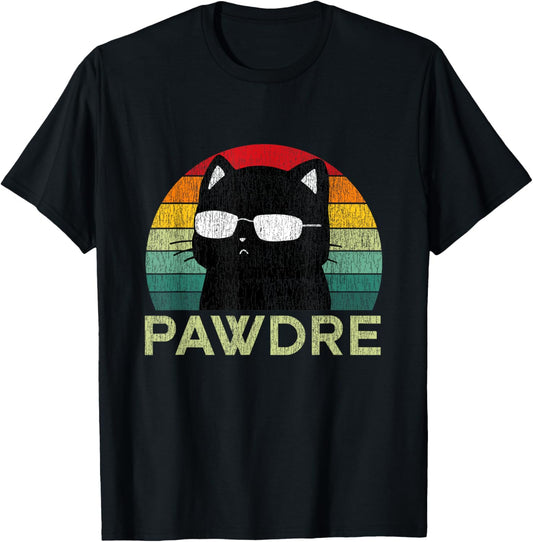 Pawdre Cat Dad Funny Cat Lover Best Cat Dad Ever T-shirt
