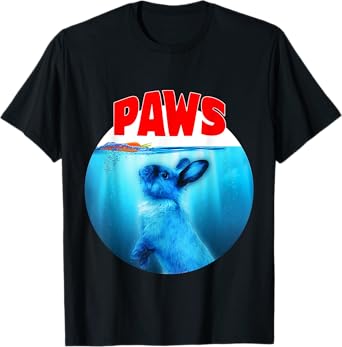 Paws Jaws Rabbit Carrot Funny Bunny Lovers Gifts Fun Parody T-Shirt