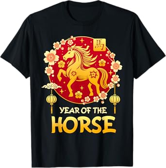 Year Of The Horse 2026 Lunar New Year Chinese New Year 2026 T-Shirt