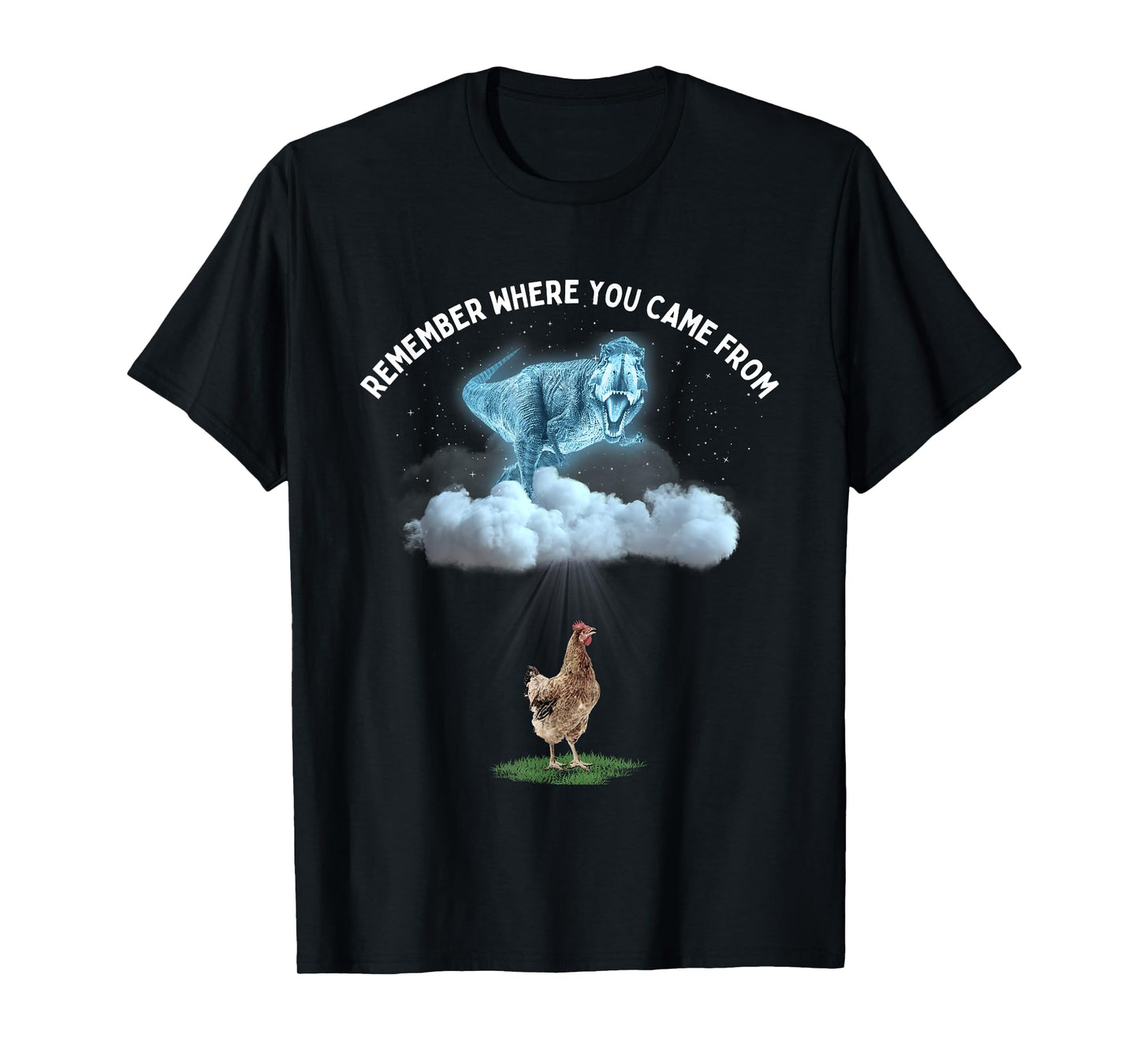 Remember Where You Came From Dinosaur and Chicken T-Shirt
