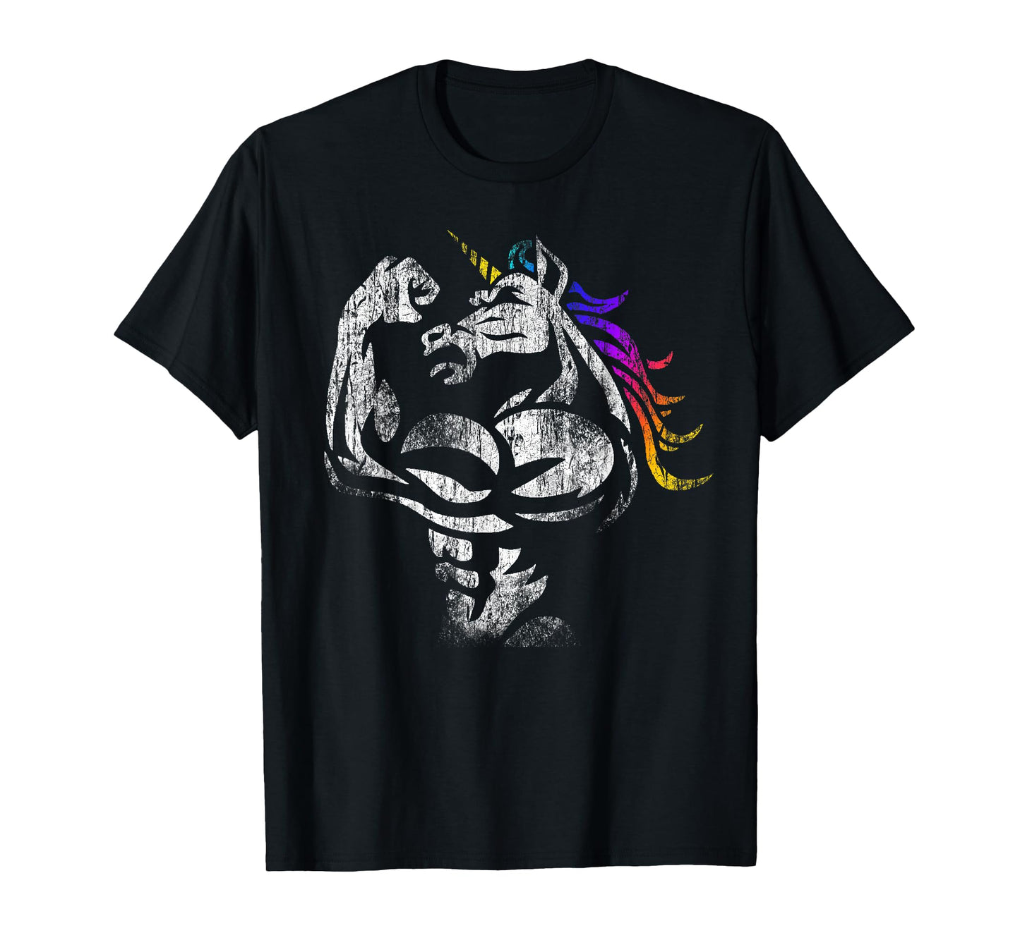 Unicorn Muscle Shirt Birthday Father's Day Gym T-Shirt T-Shirt