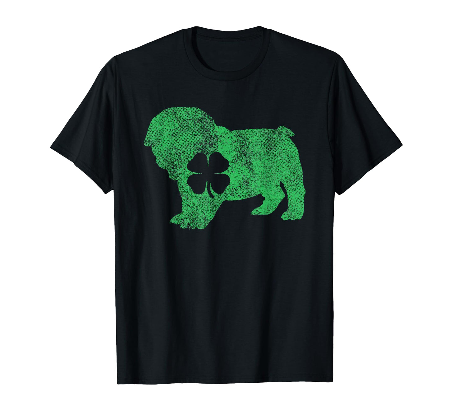St. Patrick's Day Dog Bulldog Shamrock Men Women Gift T-Shirt